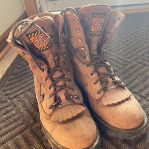 Justin work boots size 8 1/2 D